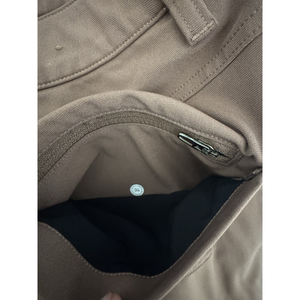 Lululemon ABC Classic-fit Trouser Brown 34x31 Pants Warpstream Dark Forest - Picture 3 of 5